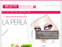 Tablet Screenshot of blog.beauty-goodies.com